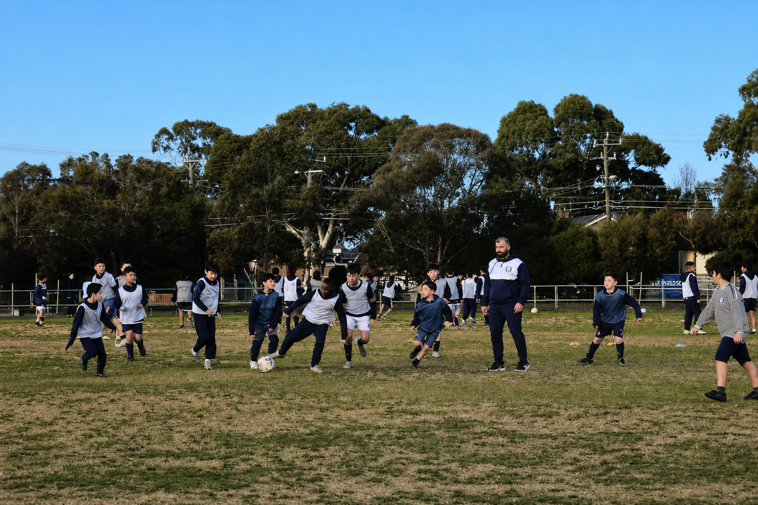 Upfield SC juniors training at Gibb Reserve